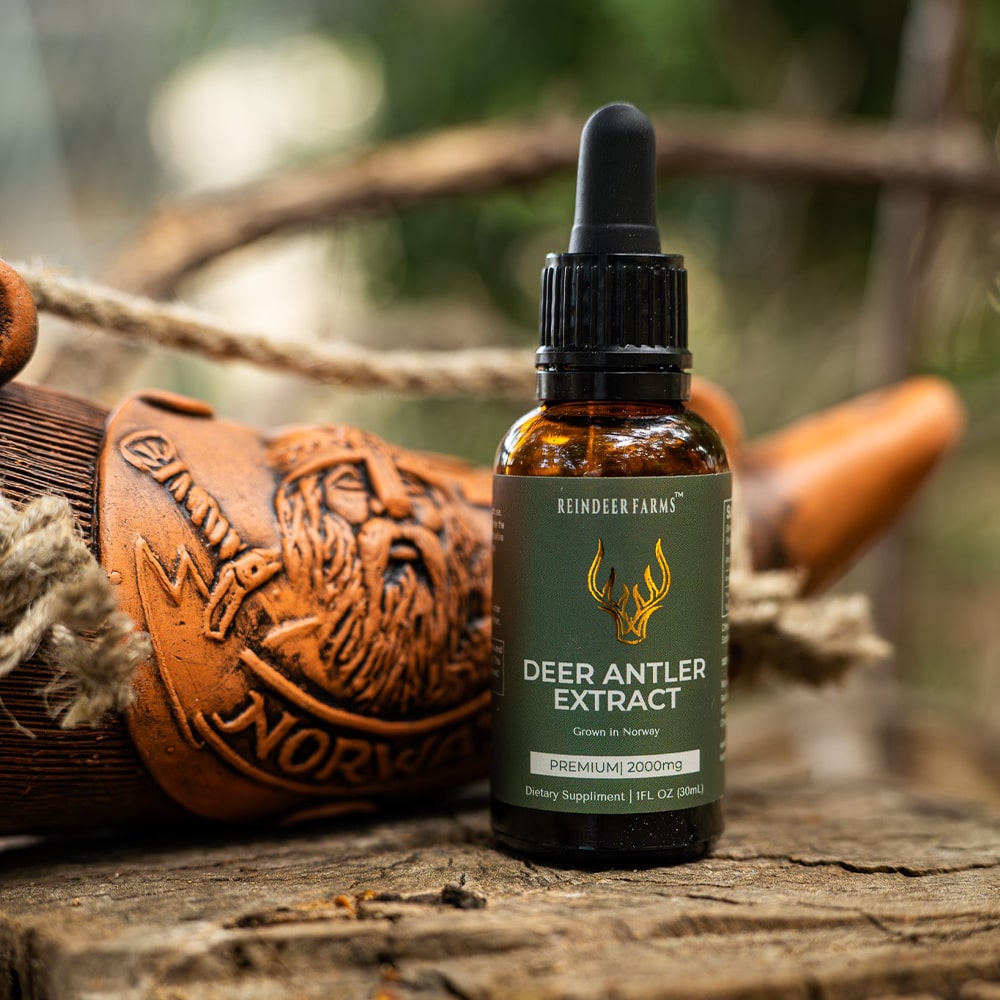 Premium Reindeer Antler Extract - Reindeer Farms Deer Antler Velvet Extract