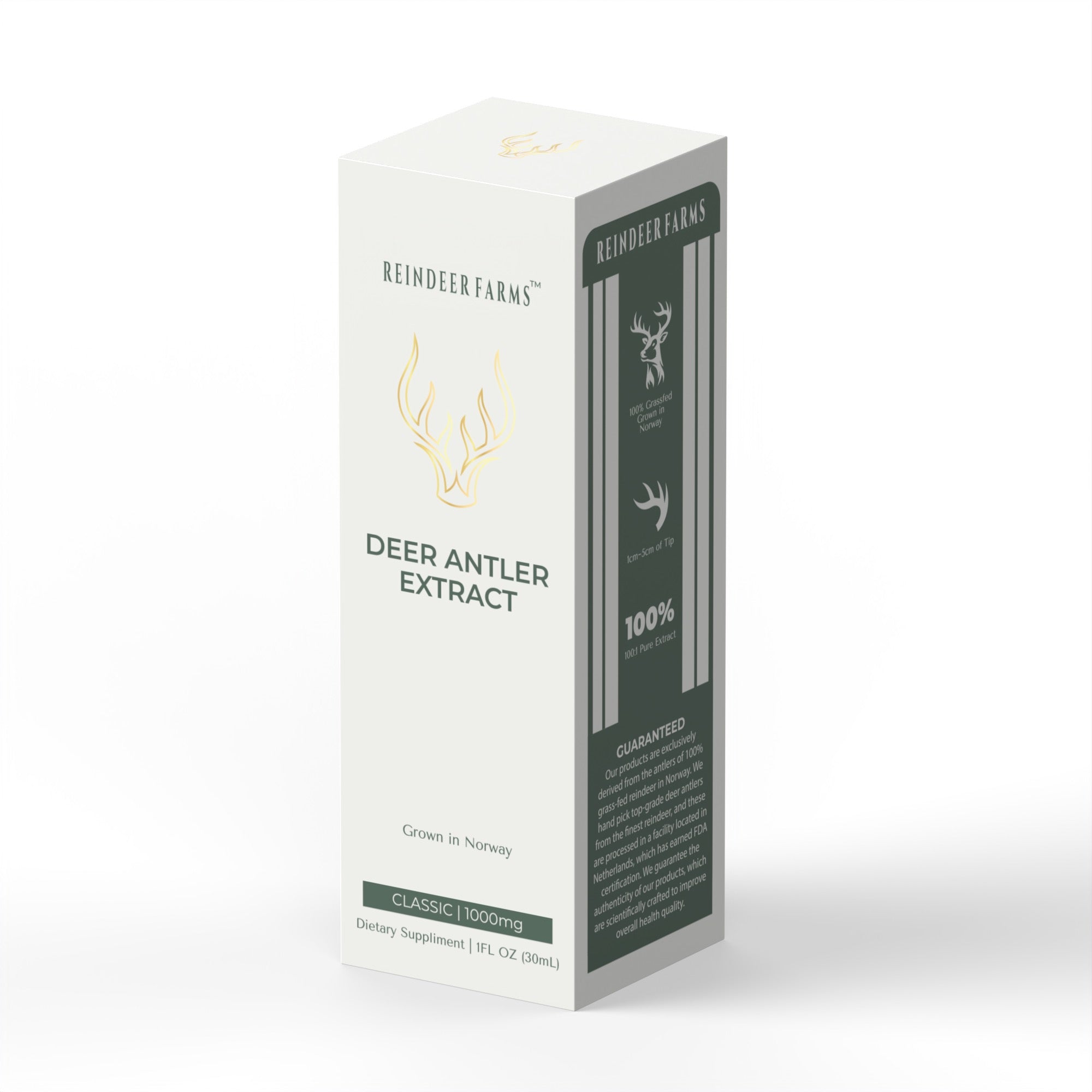 Classic Reindeer Antler Extract - Reindeer Farms Deer Antler Velvet Extract
