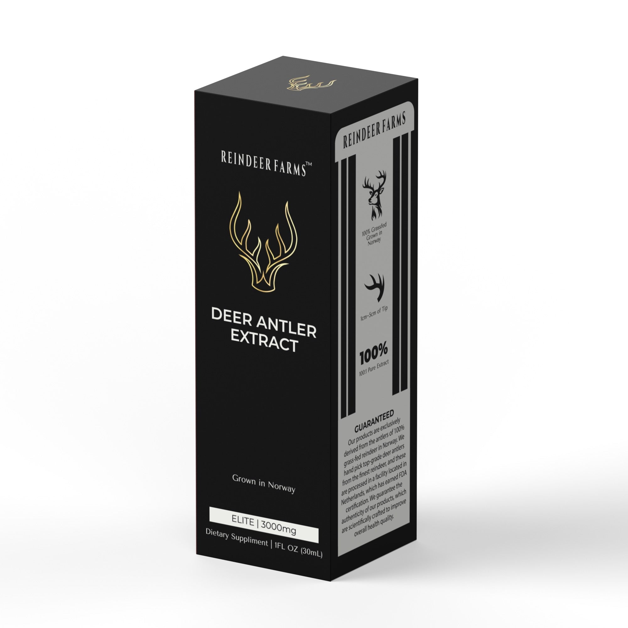 Elite Reindeer Antler Extract - Reindeer Farms Deer Antler Velvet Extract
