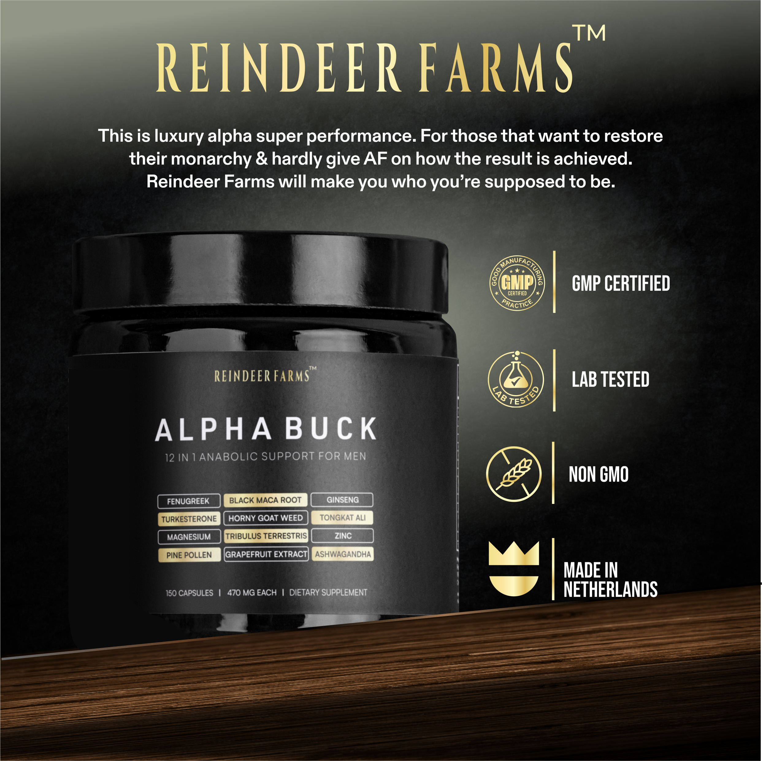 Alpha Buck - Reindeer Farms Deer Antler Velvet Extract