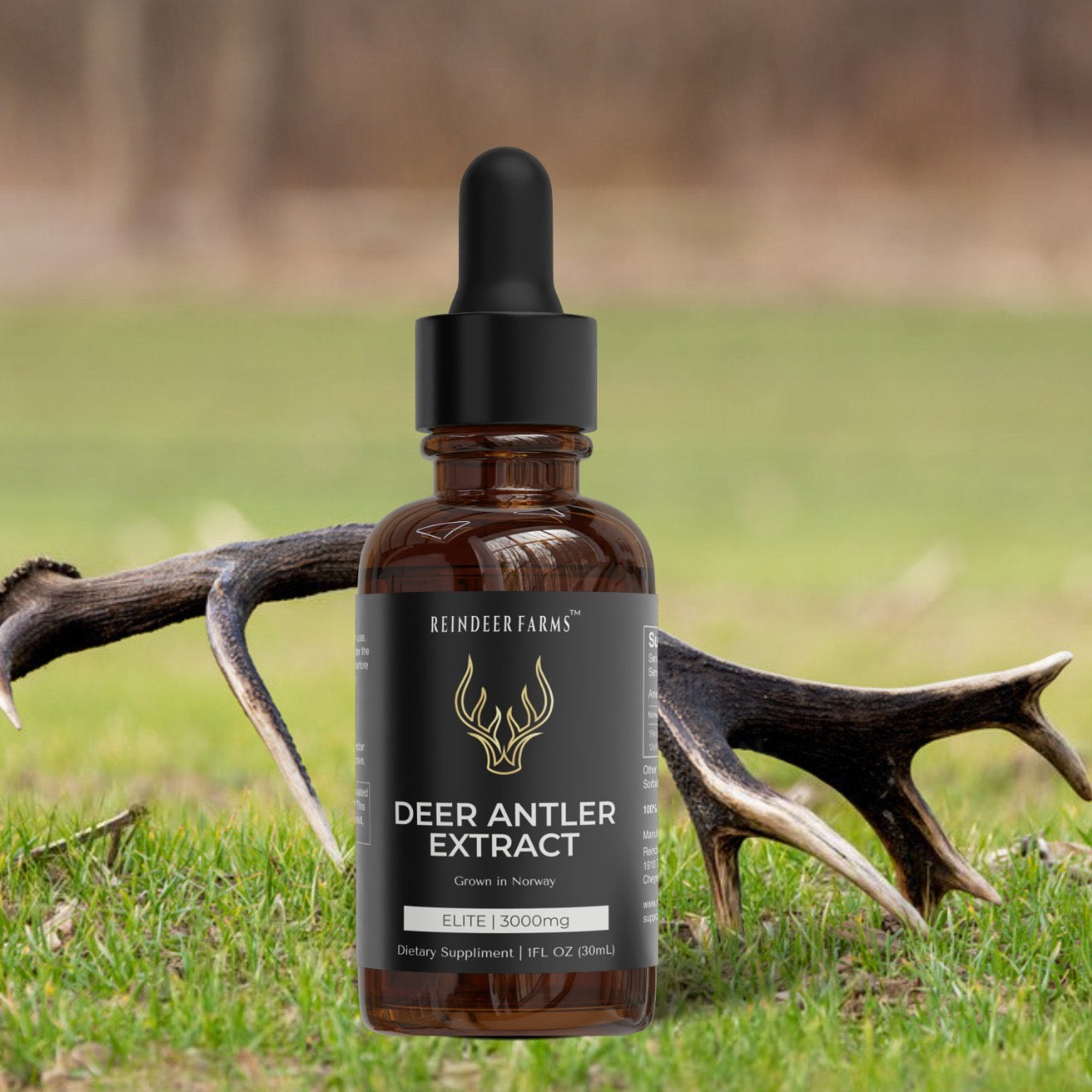 Elite Reindeer Antler Extract - Reindeer Farms Deer Antler Velvet Extract