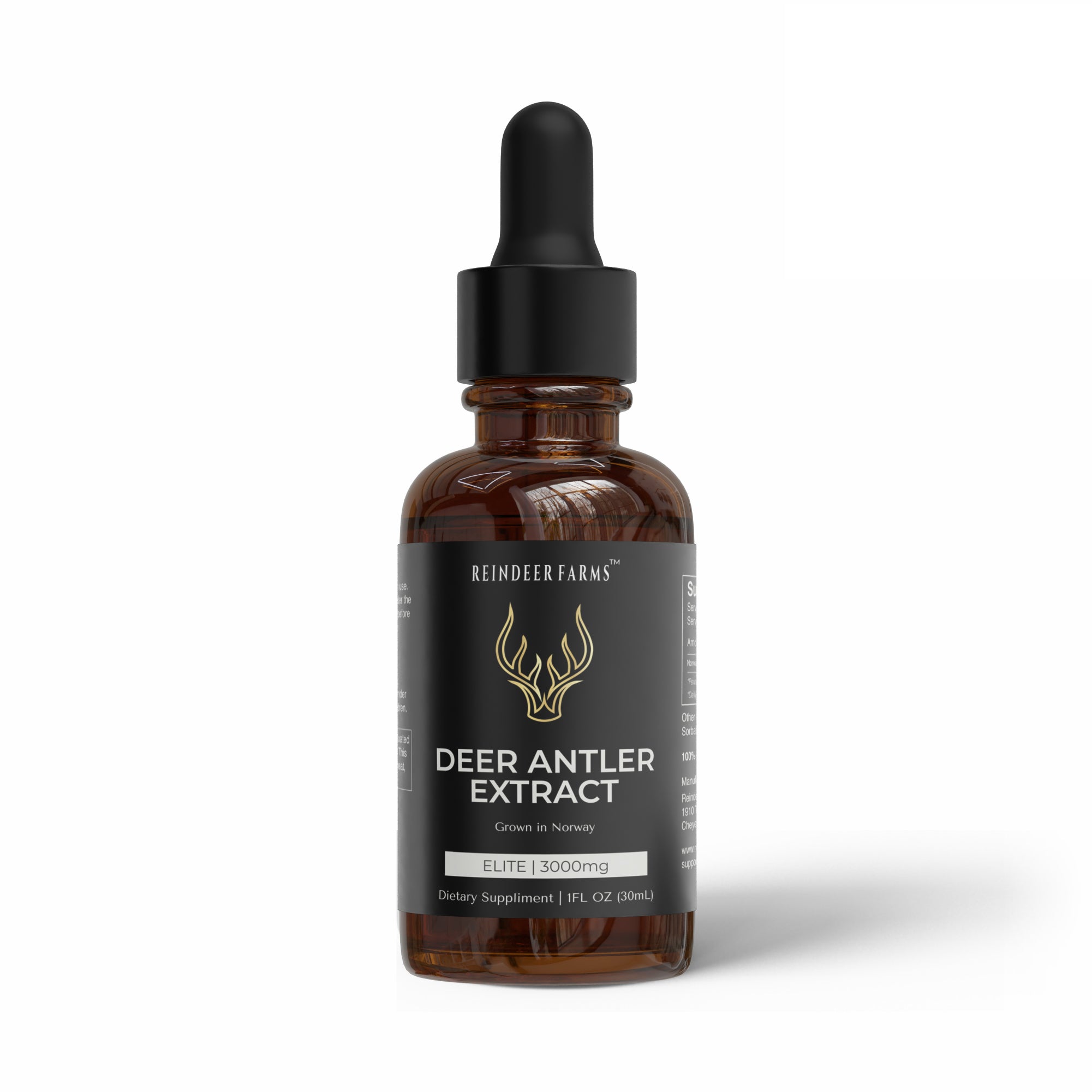 Elite Reindeer Antler Extract - Reindeer Farms Deer Antler Velvet Extract