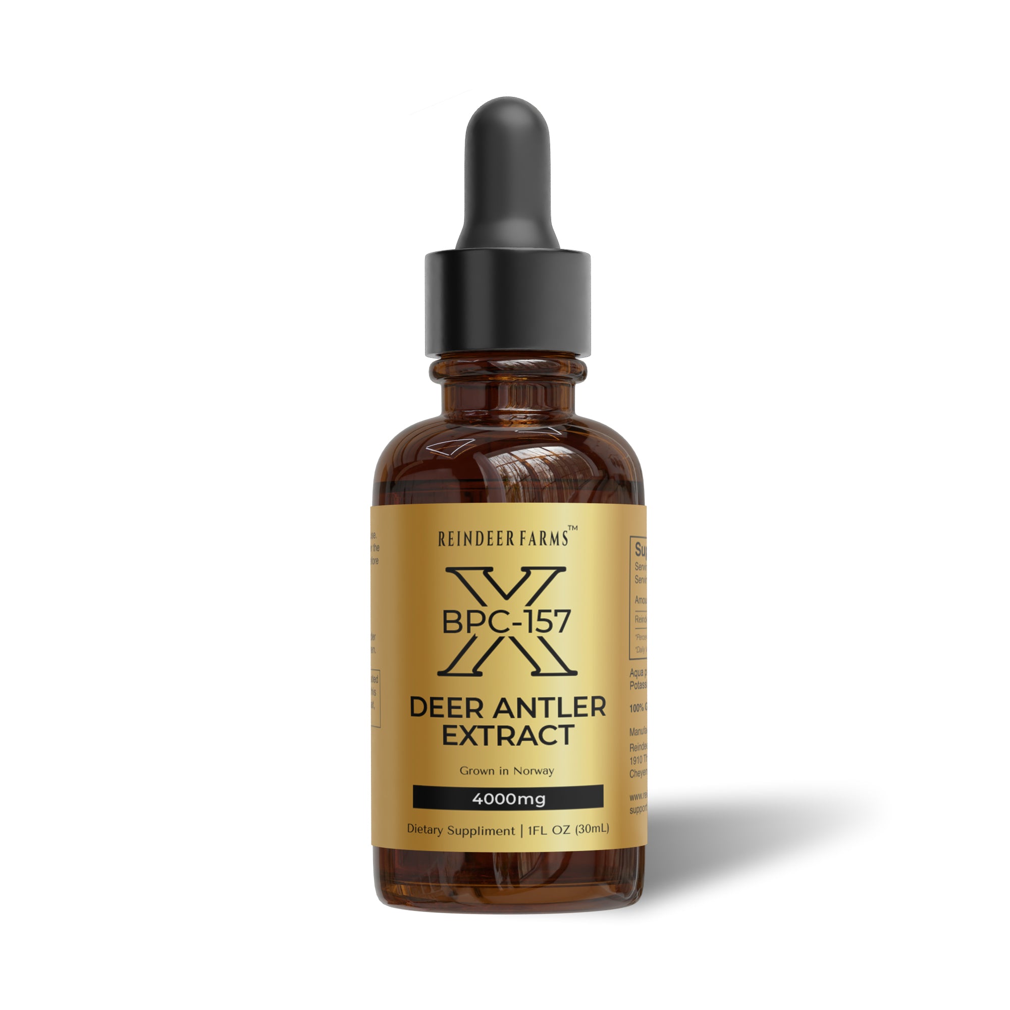 BPC 157 X Reindeer Antler Extract - Reindeer Farms Deer Antler Velvet Extract