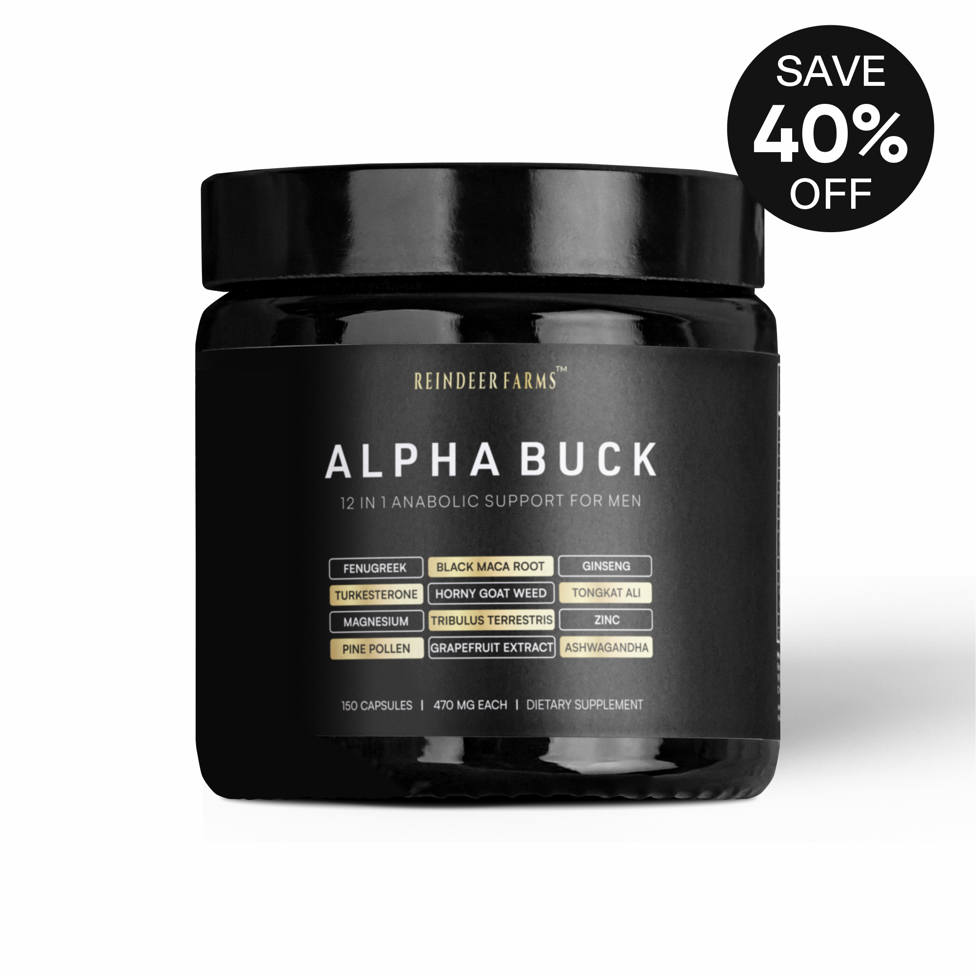 Alpha Buck - Reindeer Farms Deer Antler Velvet Extract