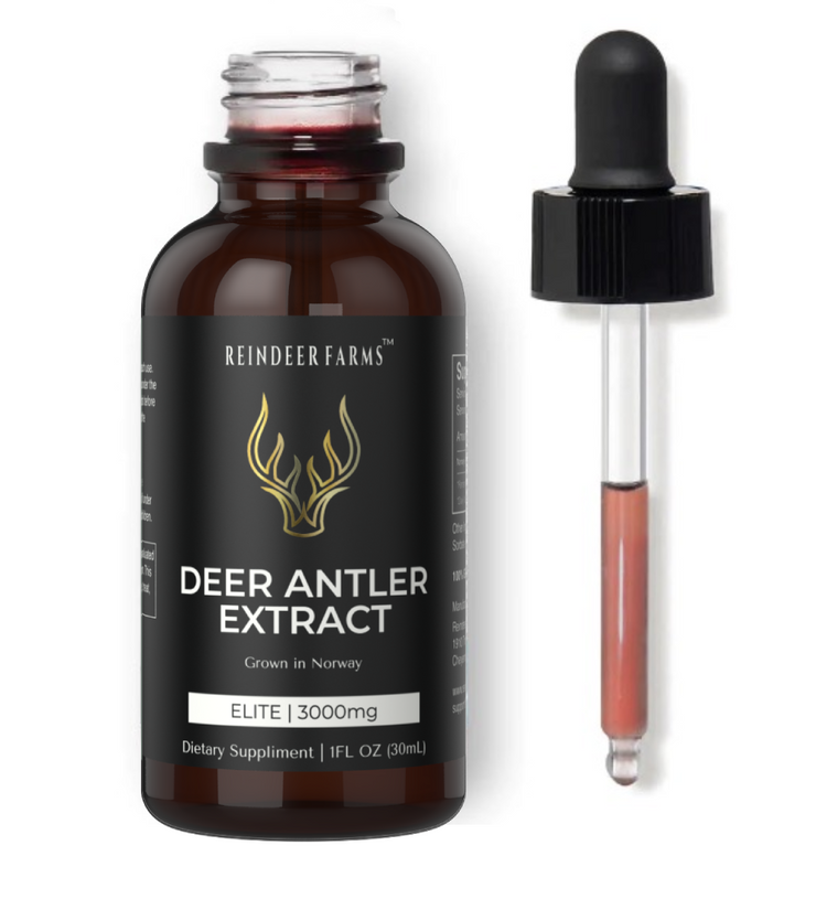 Deer antler extract products reindeer farms
