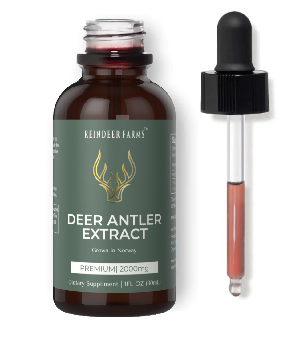 Deer ANTLER EXTRACT - Reindeer Farms Deer Antler Velvet Extract