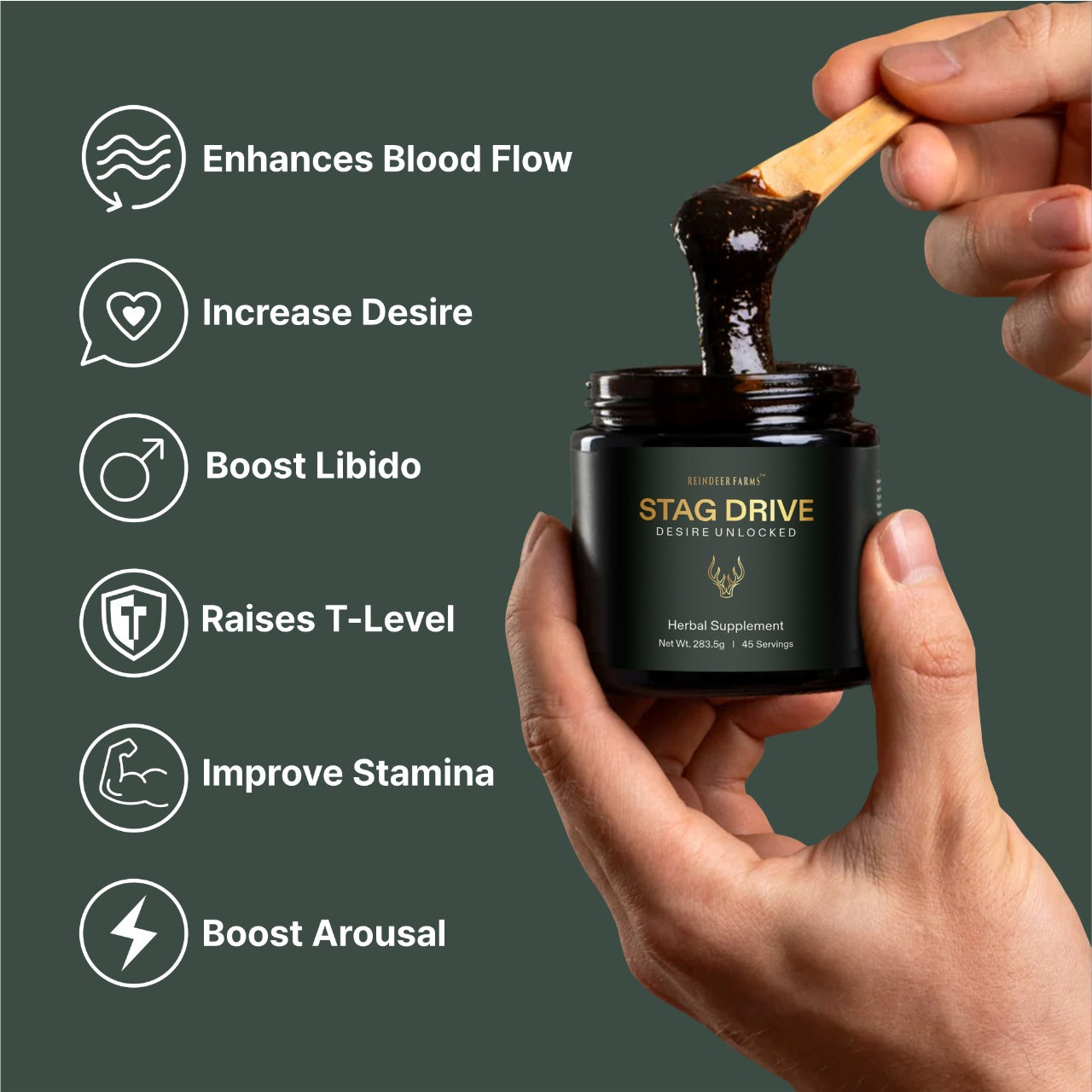 Stag Drive - Reindeer Farms Deer Antler Velvet Extract